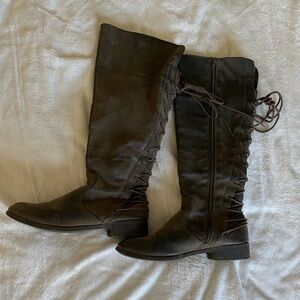 Boutique lace up boots